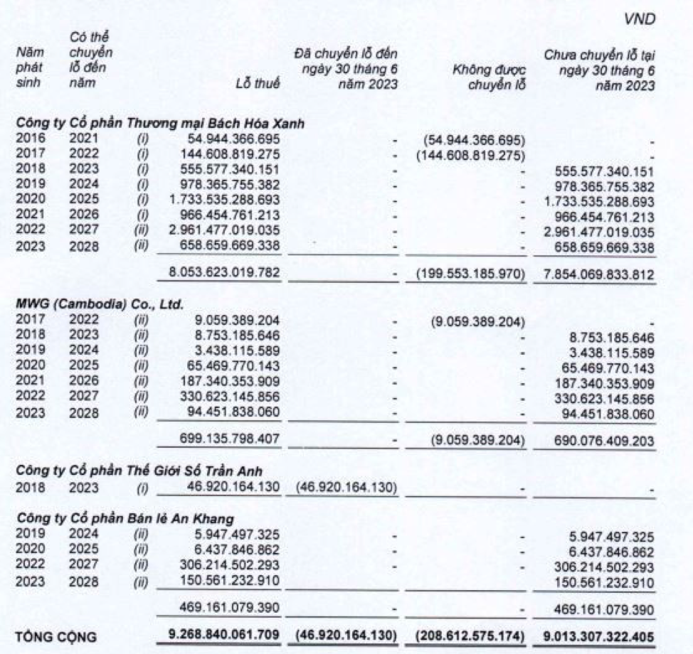 Chuỗi Bách hóa Xanh tiếp tục lỗ