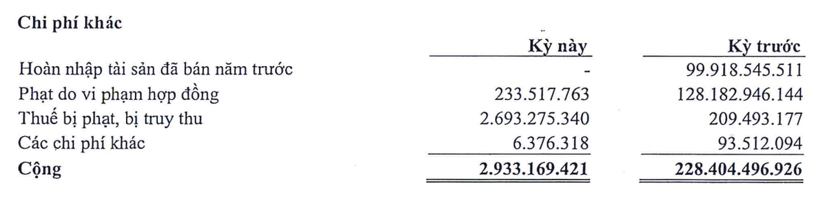 Chi phí khác của TDC giảm mạnh nửa đầu năm 2024