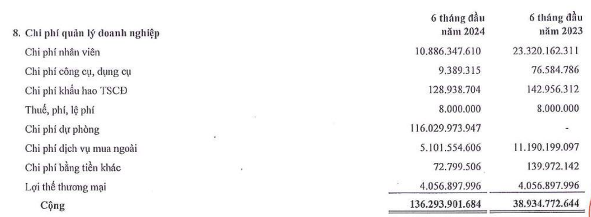 LDG tăng trích lập dự phòng nửa đầu năm 2024