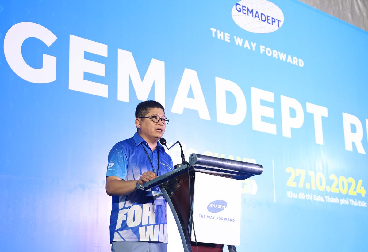 Ông Đỗ Công Khanh, Phó tổng giám đốc Gemadept (Ảnh Lê Toàn)