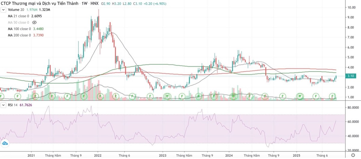 Cổ phiếu TTH đang giao dịch vùng đáy nhiều năm. Cổ phiếu TTH đang giao dịch vùng đáy nhiều năm.
