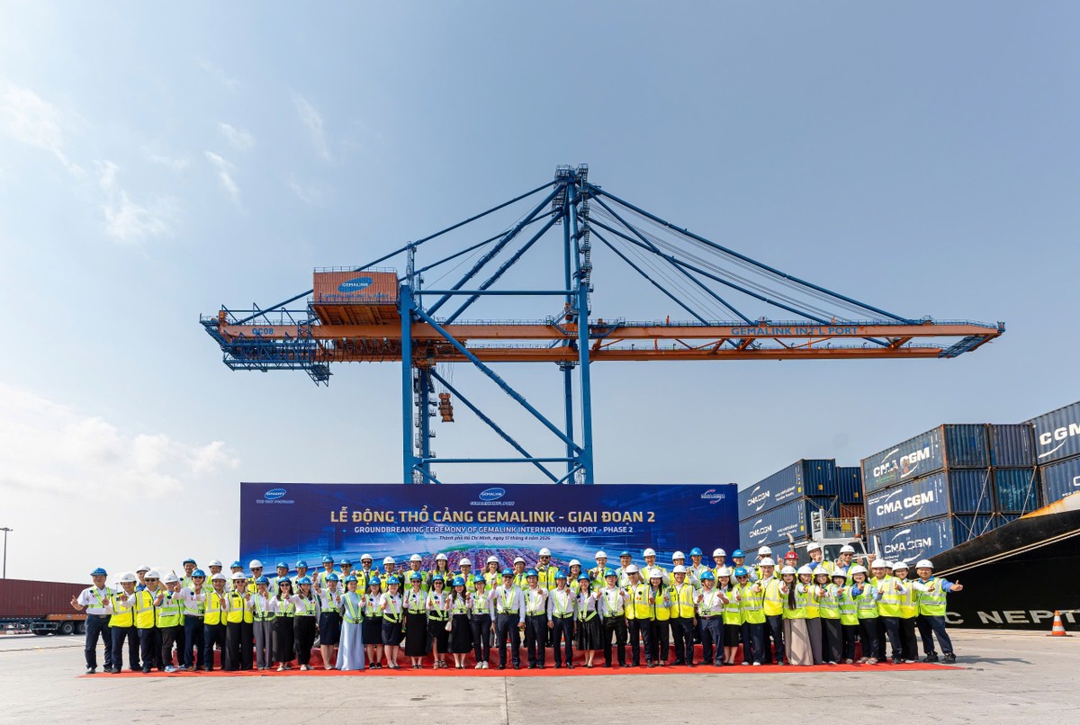Gemadept cùng đối tác chiến lược - Hãng tàu CMA CGM (Pháp) tổ chức lễ động thổ dự án Cảng nước sâu Gemalink - giai đoạn 2.