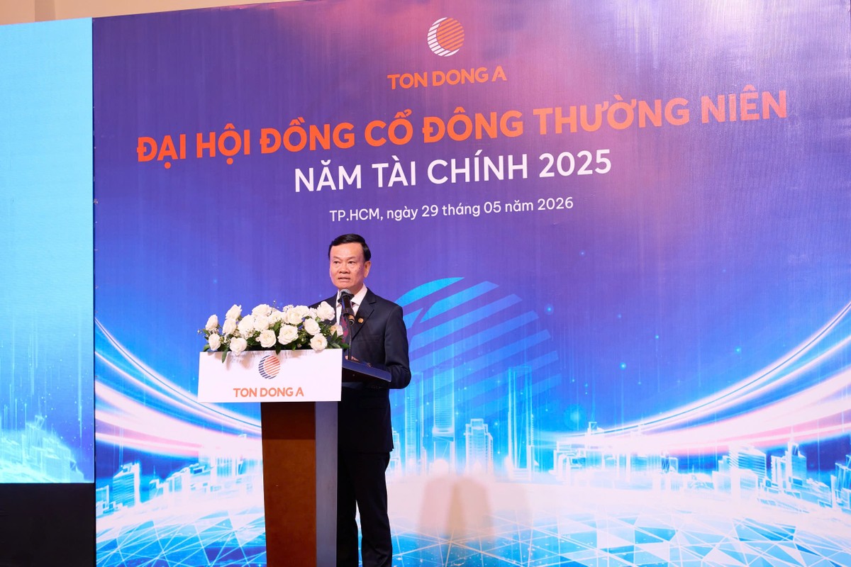 Ông Nguyễn Thanh Trung, Chủ tịch HĐQT phát biểu tại Đại hội.