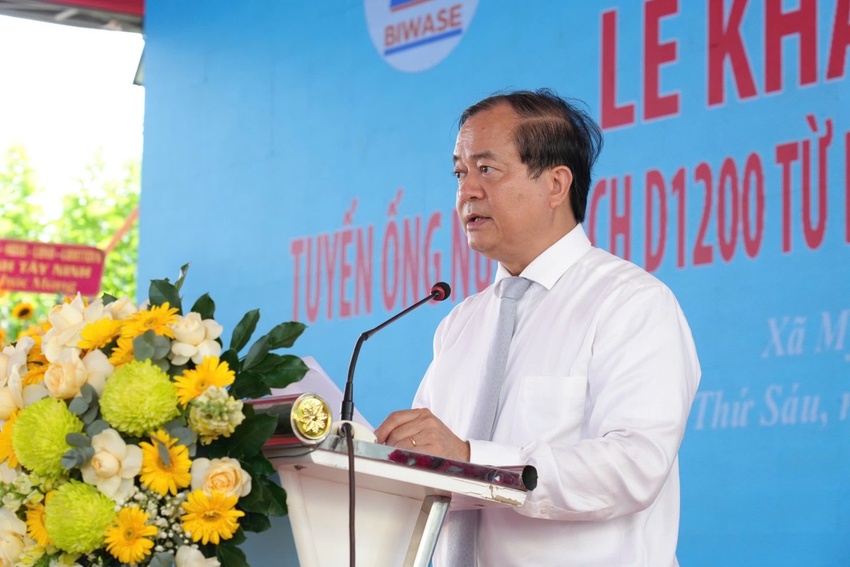 Ông Nguyễn Hồng Thanh, Ủy viên Ban Thường vụ, Phó chủ tịch Thường trực Ủy ban Nhân dân tỉnh Tây Ninh phát biểu tại sự kiện.