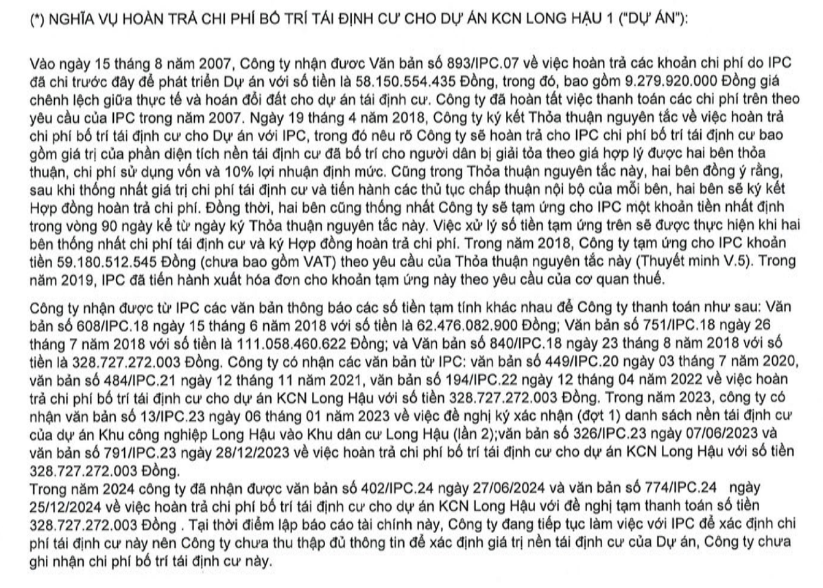 Tiền mà LHG đền cho Tân Thuận liên quan dự án KCN Long Hậu 1 vẫn chưa xử lý. Tiền mà LHG đền cho Tân Thuận liên quan dự án KCN Long Hậu 1 vẫn chưa xử lý.