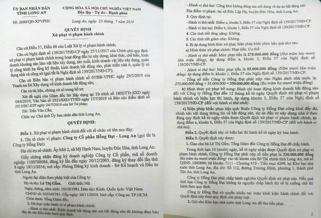 Bị cấm kinh doanh bất động sản 12 tháng, Hồng Đạt - Long An vẫn khuyến mại bán hàng Dự án Bella Vista  ảnh 1