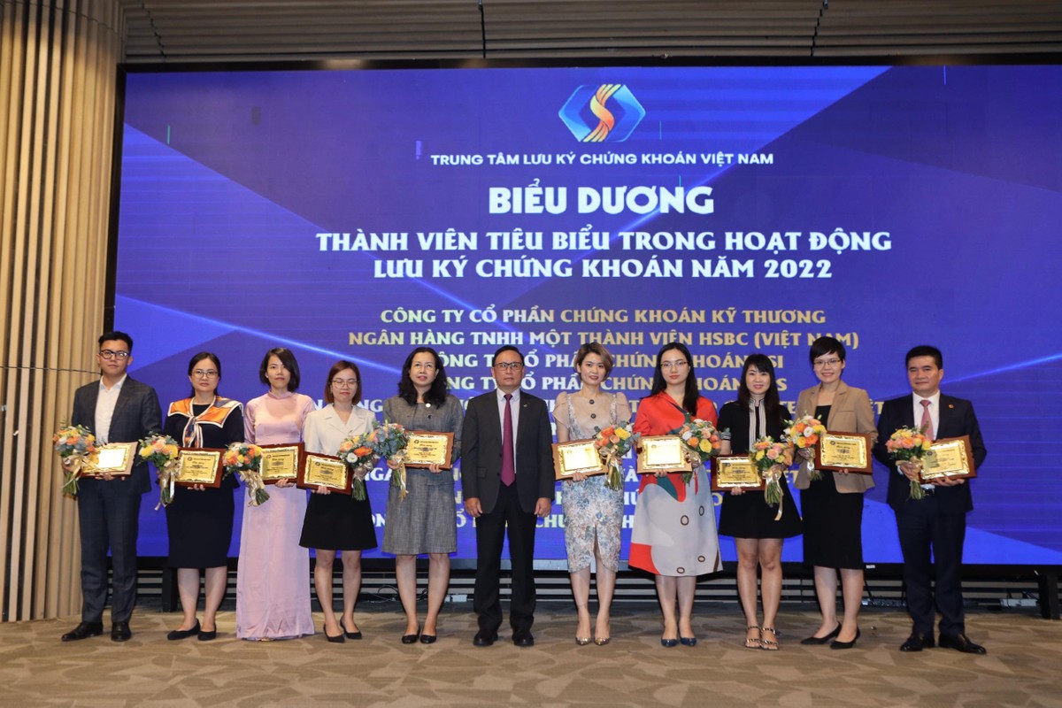 Các thành viên tiêu biểu trong hoạt động lưu ký chứng khoán năm 2022