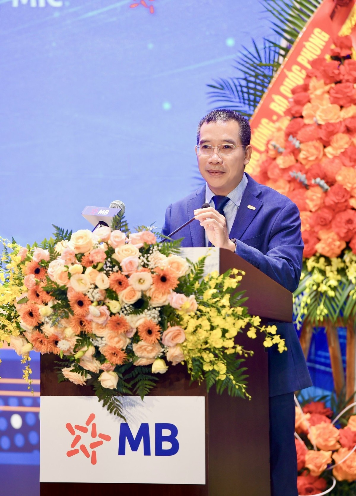 Ông Lưu Trung Thái, Chủ tịch HĐQT MB Phát biểu tại cuộc họp