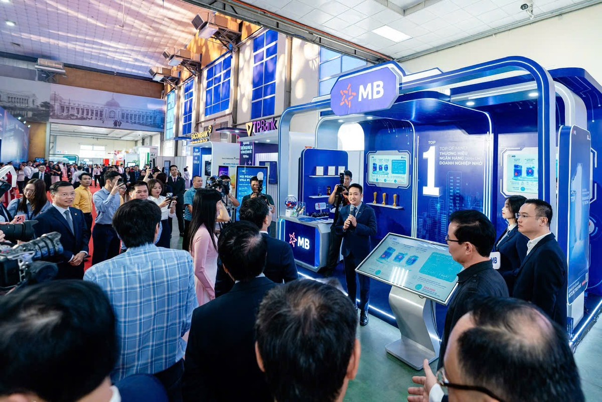 MB giới thiệu giải pháp BIZ MBBank cho doanh nghiệp tại Ngày Chuyển đổi số ngành Ngân hàng 2026 (Nguồn: MB)