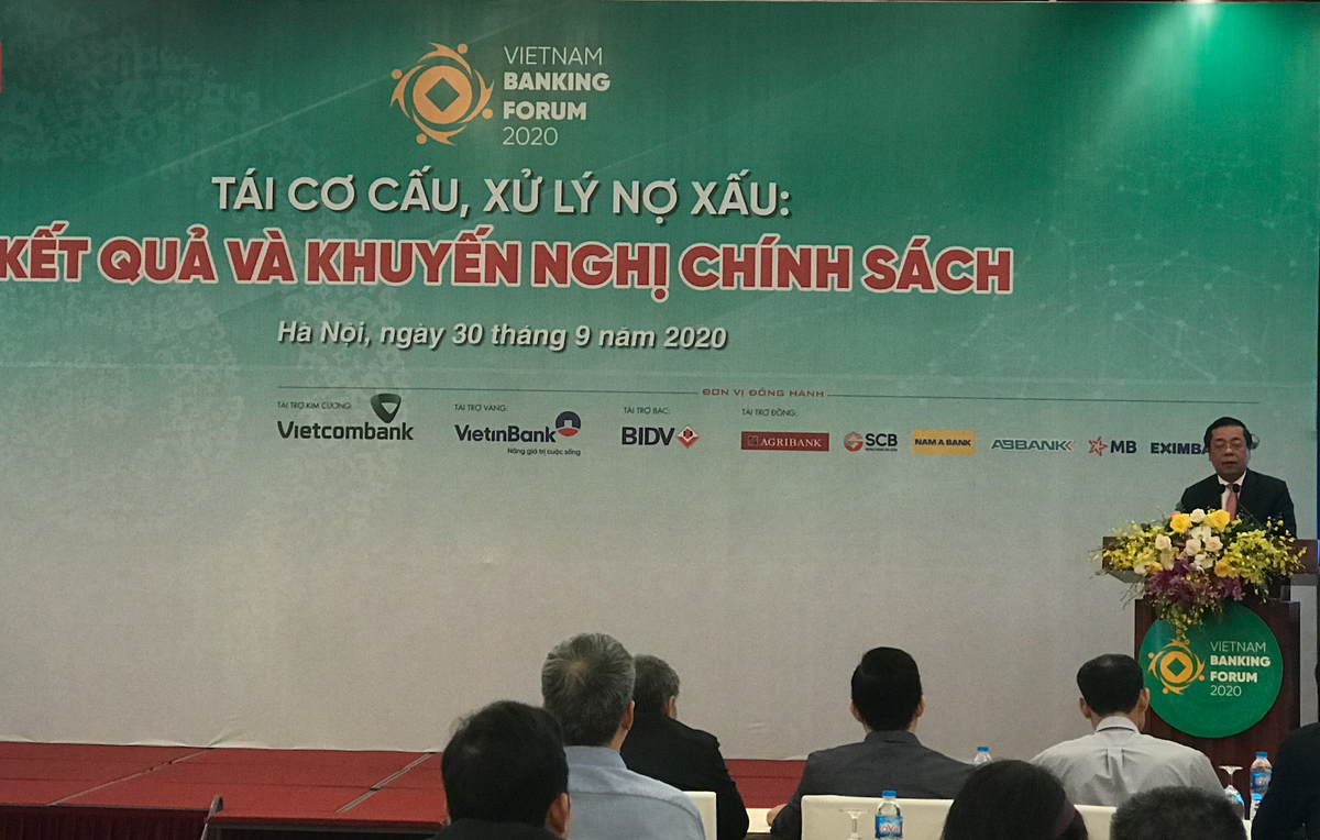 Phó Thống đốc NHNN Nguyễn Kim Anh phát biểu khai mạc