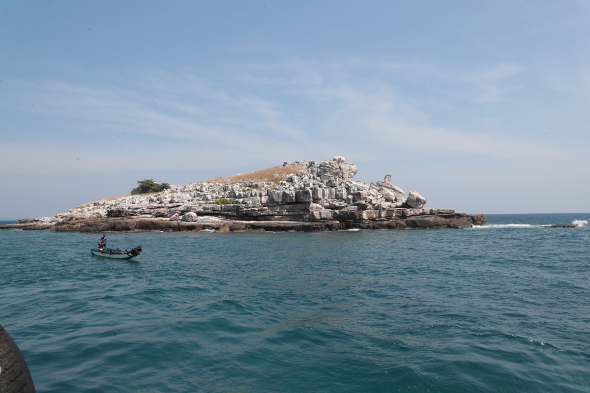 Đảo Hòn Nhạn thuộc quần đảo Thổ Chu, nơi có Điểm A1 đường cơ sở Việt Nam. (Ảnh Nguyễn Kiên)