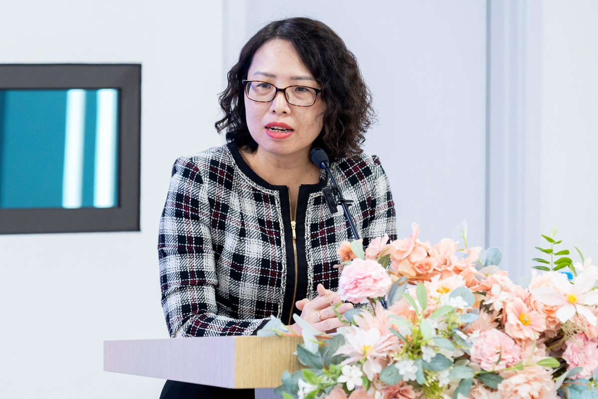 TS. Tạ Thanh Bình, Tổng giám đốc Tổng công ty Lưu ký và Bù trừ chứng khoán Việt Nam (VSDC) chia sẻ tại Hội thảo