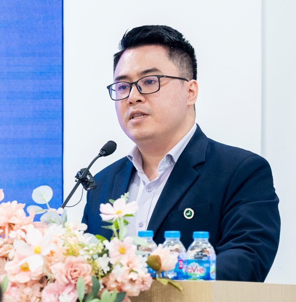 Ông Tô Trần Hoà, Vụ trưởng Vụ phát triển Thị trường, Uỷ ban Chứng khoán Nhà nước phát biểu tại sự kiện