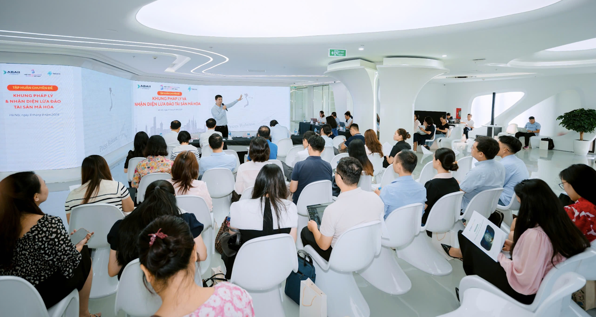 Sự kiện thu hút hơn 60 nhà báo, phóng viên lĩnh vực công nghệ, blockchain, tài sản số, tài sản mã hoá tham dự.