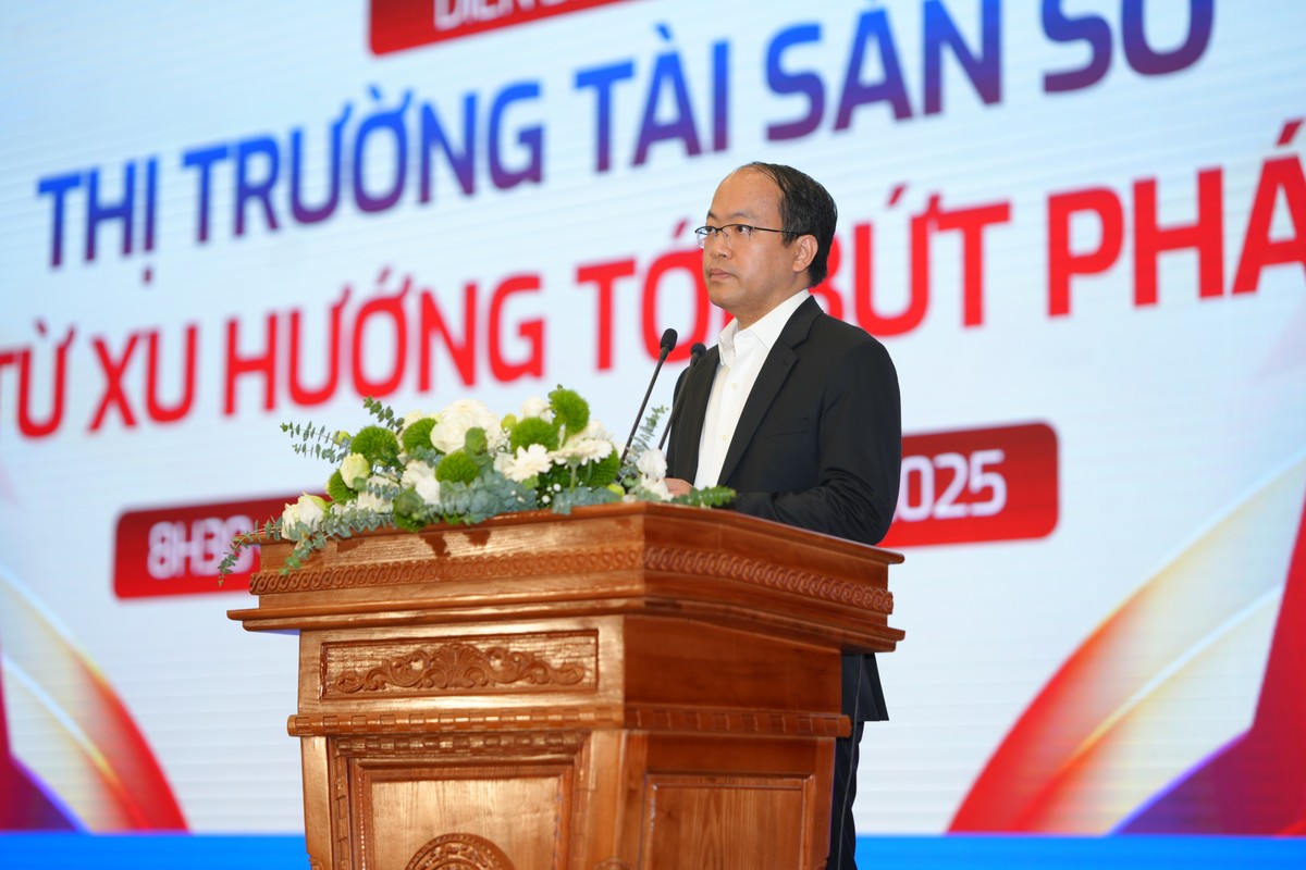 Ông Vũ Quốc Huy, Giám đốc Trung tâm Đổi mới Sáng tạo Quốc gia phát biểu tại sự kiện