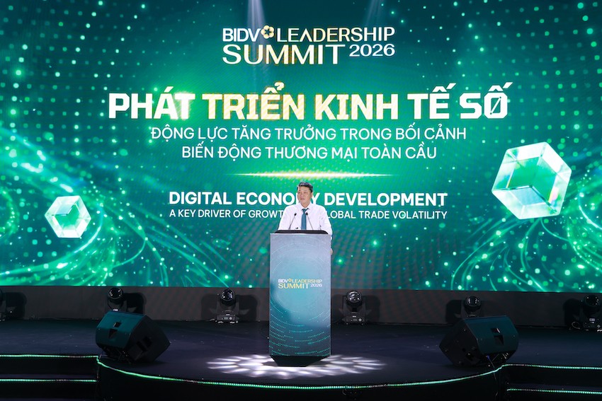 Ông Lê Ngọc Lâm, Tổng giám đốc BIDV phát biểu tại sự kiện