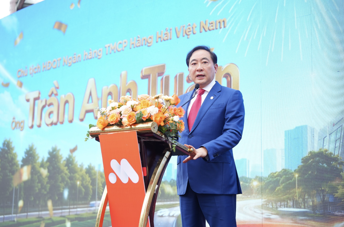 Ông Trần Anh Tuấn, Chủ tịch HĐQT MSB phát biểu tại sự kiện Ông Trần Anh Tuấn, Chủ tịch HĐQT MSB phát biểu tại sự kiện