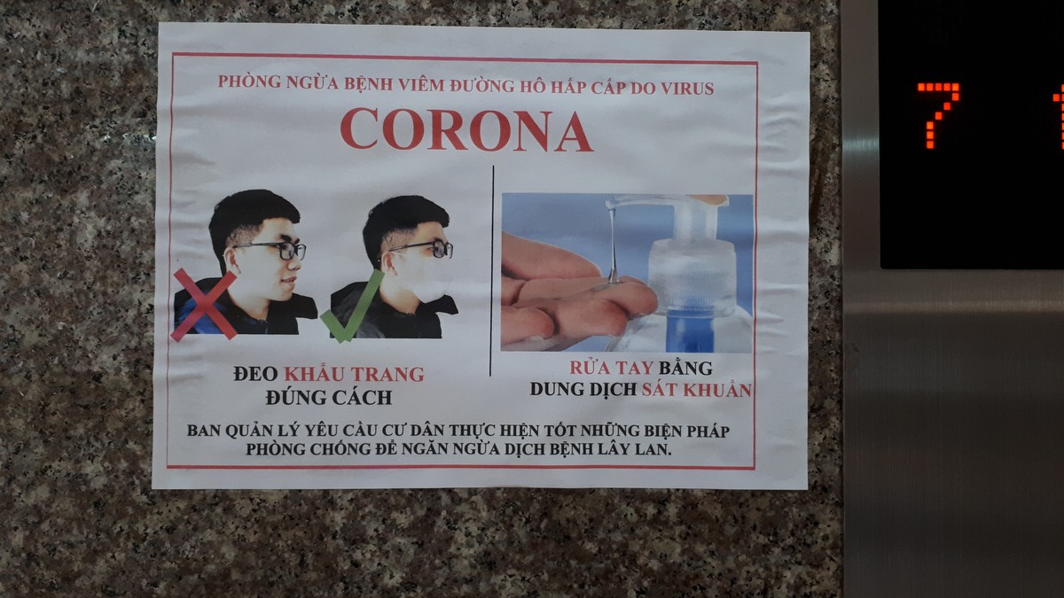 Dân chung cư chủ động phòng, chống virus Corona ảnh 1
