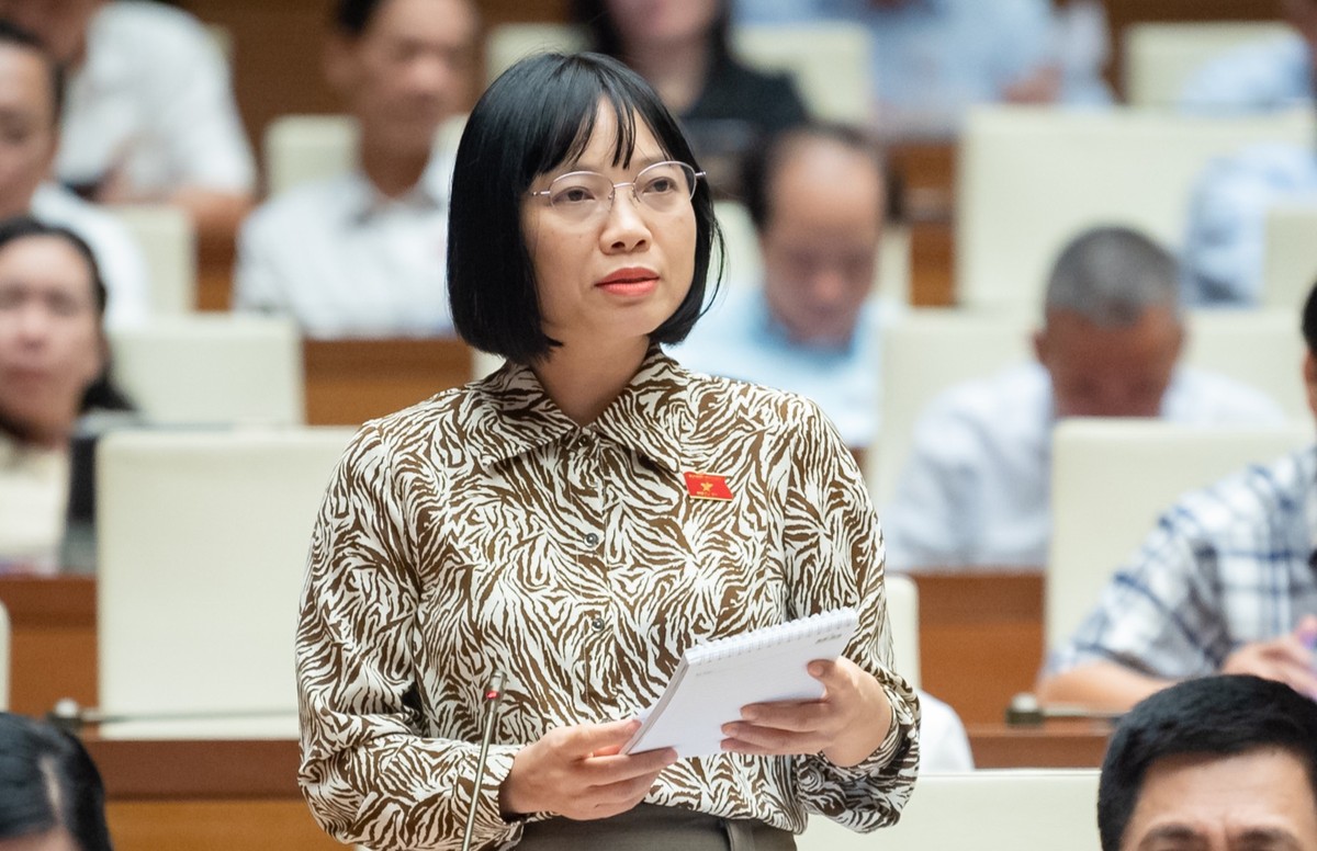 Đại biểu Nguyễn Thị Việt Nga (Phó Trưởng đoàn chuyên trách Đoàn ĐBQH tỉnh Hải Dương)