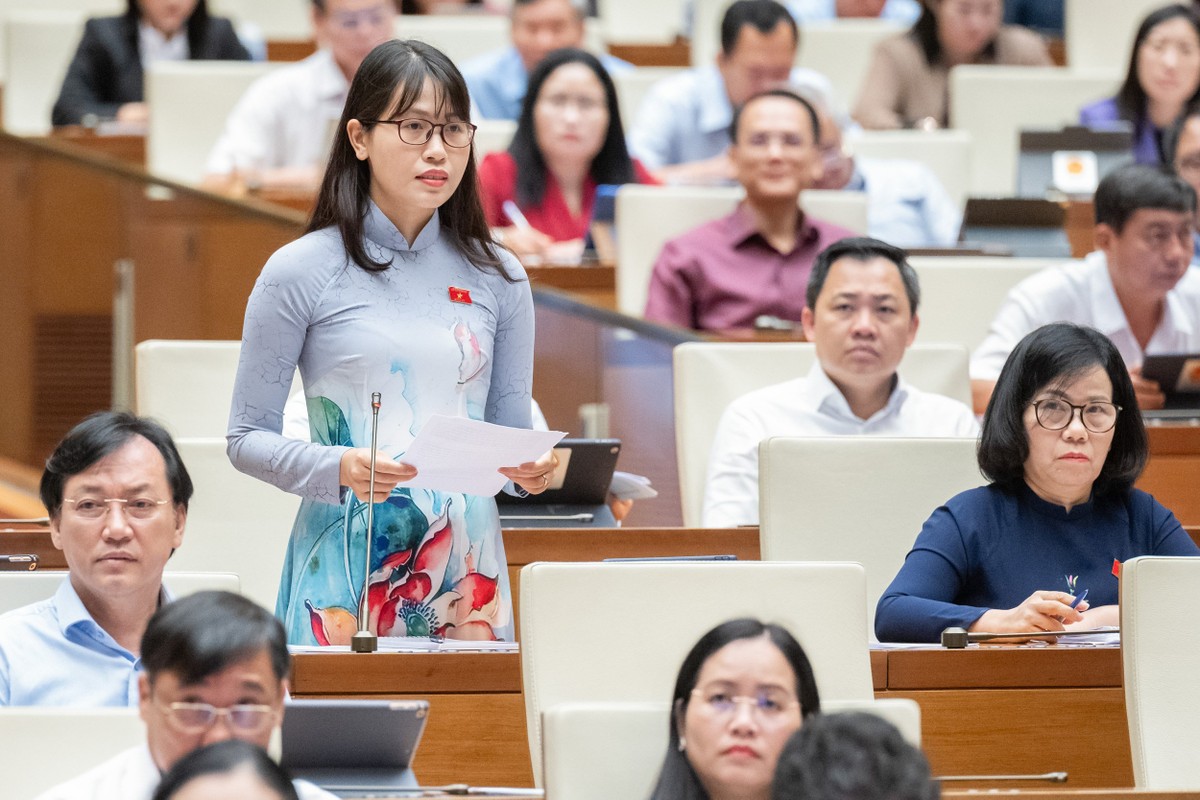 Đại biểu Trần Thị Quỳnh (Đoàn ĐBQH tỉnh Nam Định)