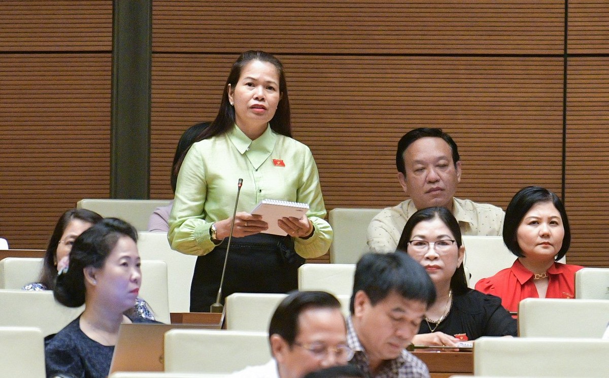 Đại biểu Vũ Thị Liên Hương (đoàn Quảng Ngãi) Đại biểu Vũ Thị Liên Hương (đoàn Quảng Ngãi)