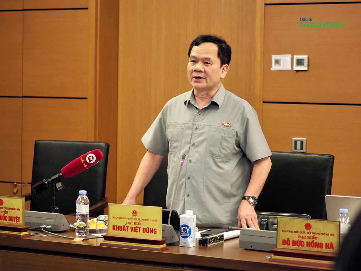 Đại biểu Khuất Việt Dũng (đoàn Hà Nội) - Ảnh: M.Minh