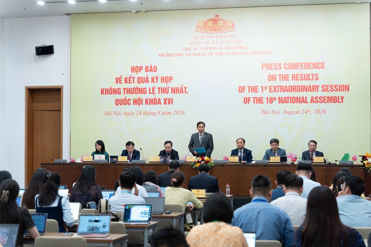 Quang cảnh họp báo