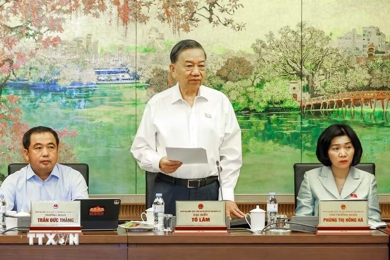 Tổng Bí thư, Chủ tịch nước Tô Lâm phát biểu tại thảo luận tổ sáng 26/10 - Ảnh: TTXVN Tổng Bí thư, Chủ tịch nước Tô Lâm phát biểu tại thảo luận tổ sáng 26/10 - Ảnh: TTXVN