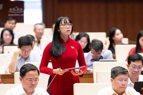 Đại biểu Trịnh Thị Tú Anh (đoàn Lâm Đồng) Đại biểu Trịnh Thị Tú Anh (đoàn Lâm Đồng)