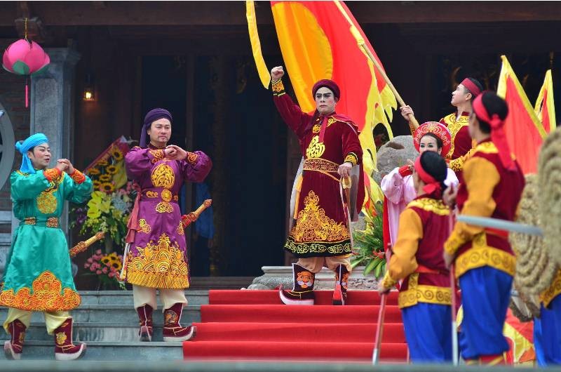 Người dân chen chân xem hội Gò Đống Đa ảnh 9