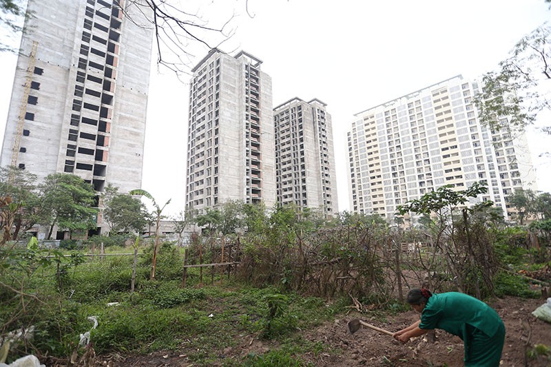 Kim tiêm giăng lối vào khu nhà bỏ hoang Pháp Vân - Tứ Hiệp ảnh 13