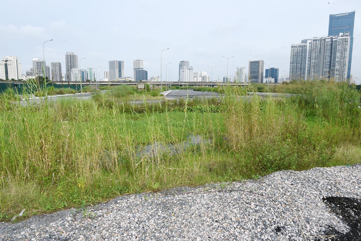 Tuyến đường nối Phạm Hùng - Lê Đức Thọ chạy qua dự án có 8 làn xe với chiều dài khoảng 1,12 km. Tuyến đường này hiện đang trong tình trạng thi công dang dở do nhiều đoạn chưa giải phóng được mặt bằng.