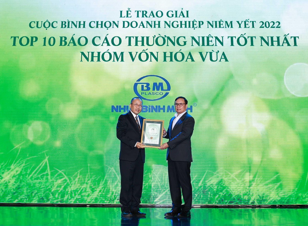 Vinh danh CTCP Nhựa Bình Minh.
