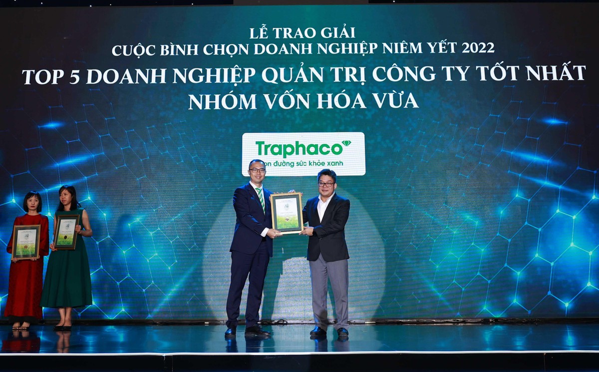 CTCP Traphaco nhận giải quản trị công ty tốt nhất nhóm vốn hóa vừa ( Mid Cap).
