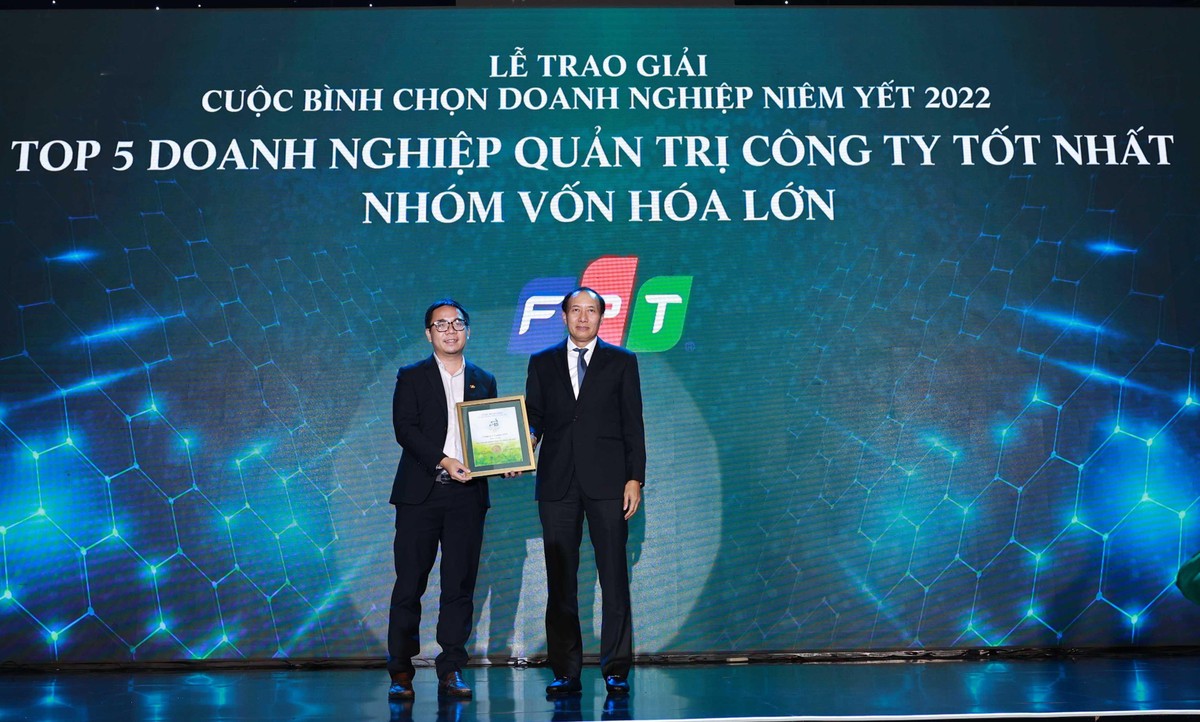 CTCP FPT nhận giải quản trị công ty tốt nhất nhóm vốn hóa lớn (Large Cap).