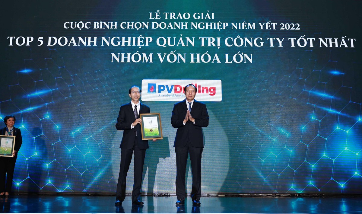 Tổng CTCP Khoan và Dịch Vụ Khoan Dầu Khí nhận giải quản trị công ty tốt nhất nhóm vốn hóa lớn (Large Cap).