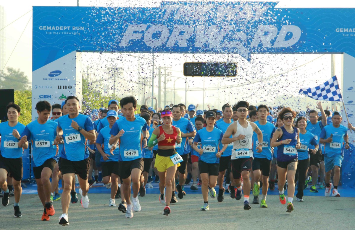 Hơn 1.000 cán bộ công nhân viên Gemadept, các Khách hàng, Đối tác tham gia giải chạy.