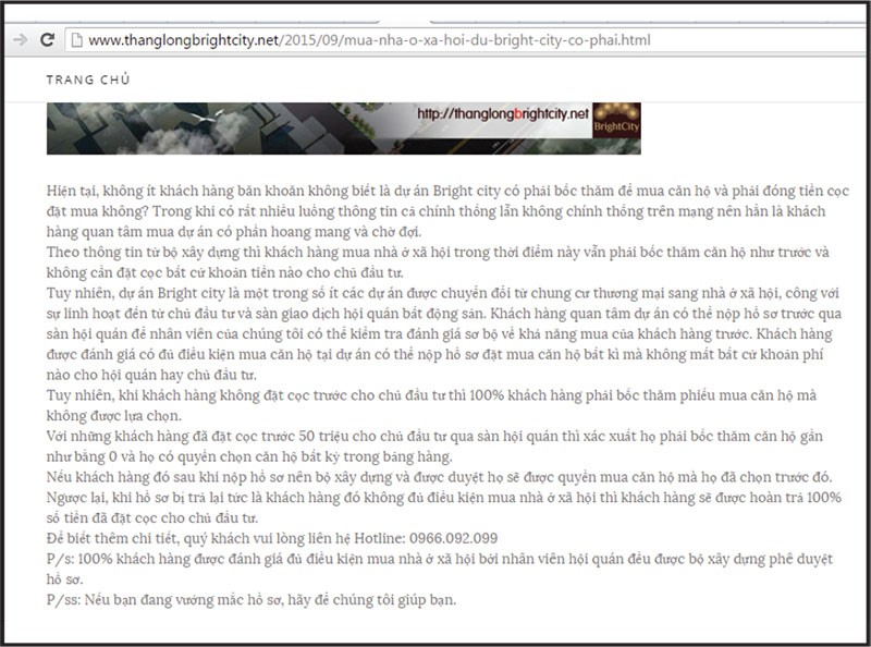 Nhà xã hội AZ Thăng Long: Đặt cọc, bán nhà qua sàn? ảnh 1