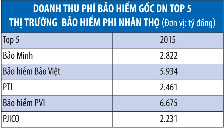 Bảo hiểm phi nhân thọ, vẫn căng thẳng cuộc đua thị phần ảnh 2