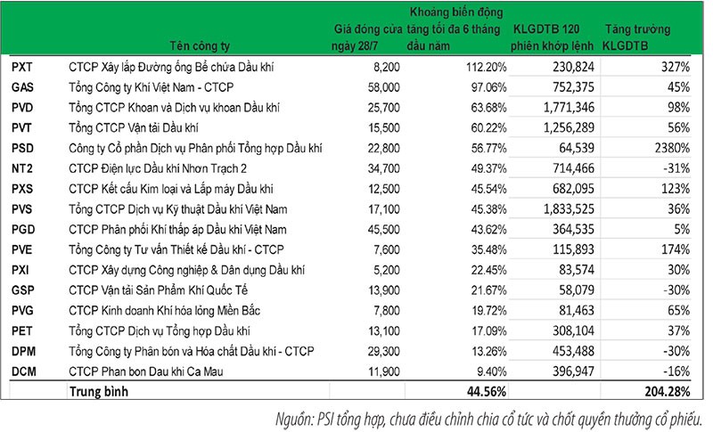 Cổ phiếu dầu khí nhiều triển vọng tăng trưởng nửa cuối năm ảnh 1