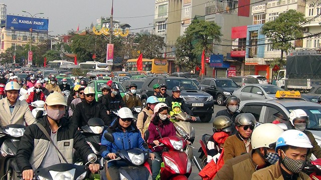 Người dân đổ về quê ăn Tết, cửa ngõ Hà Nội ùn tắc nghiêm trọng ảnh 9