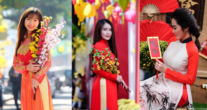 Những cách tạo dáng chụp ảnh đẹp dịp Tết ảnh 1