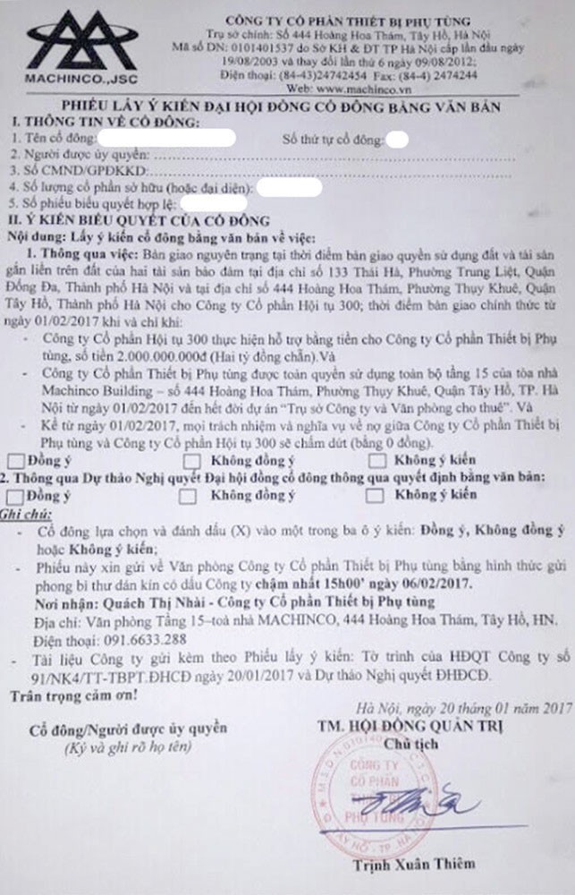 Cổ đông nghi ngờ Machinco bị “rút ruột” ảnh 1
