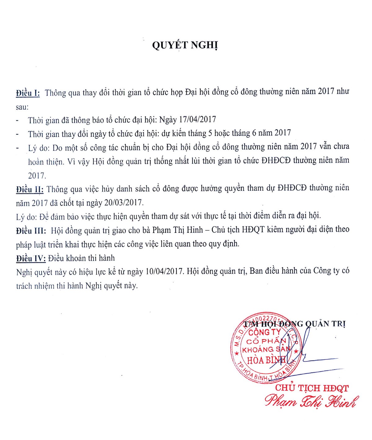 KHB: Bất thường việc hủy họp Đại hội đồng cổ đông ảnh 1