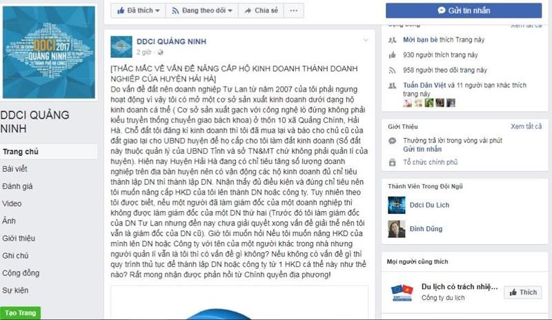 Quảng Ninh sử dụng mạng xã hội để kết nối với doanh nghiệp ảnh 1