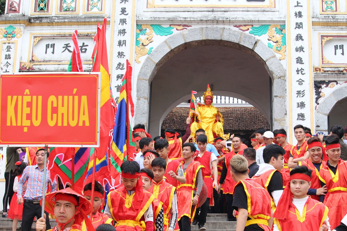 Hàng ngàn người tham gia lễ hội rước Vua giả tại Đền Sái, huyện Đông Anh ảnh 17