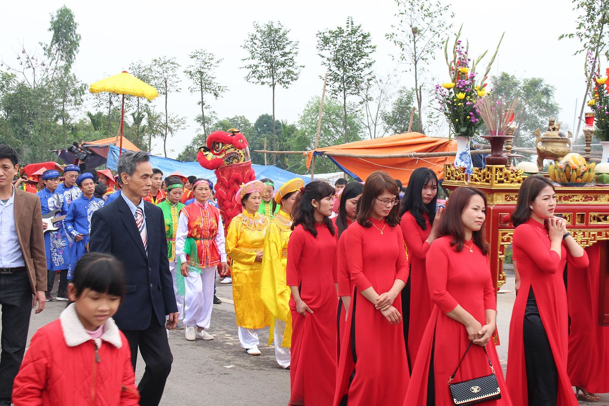 Hàng ngàn người tham gia lễ hội rước Vua giả tại Đền Sái, huyện Đông Anh ảnh 21