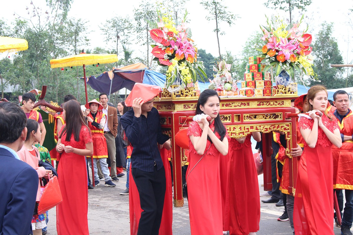 Hàng ngàn người tham gia lễ hội rước Vua giả tại Đền Sái, huyện Đông Anh ảnh 23