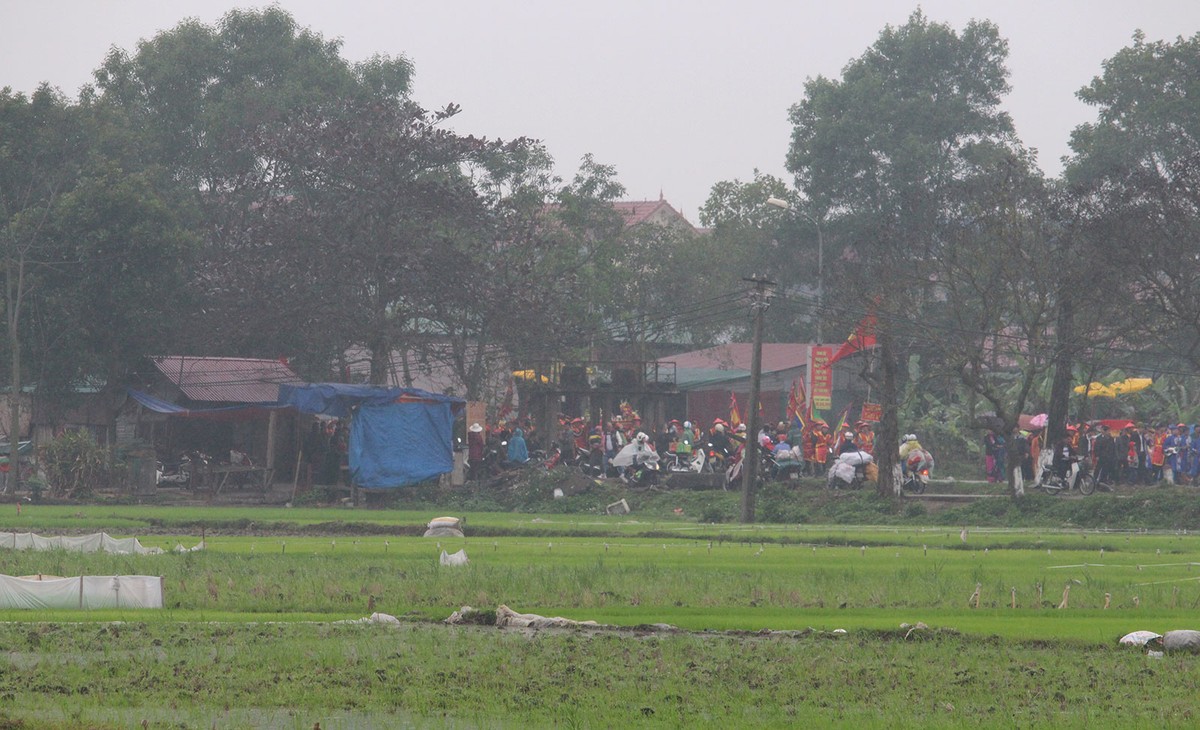 Hàng ngàn người tham gia lễ hội rước Vua giả tại Đền Sái, huyện Đông Anh ảnh 6