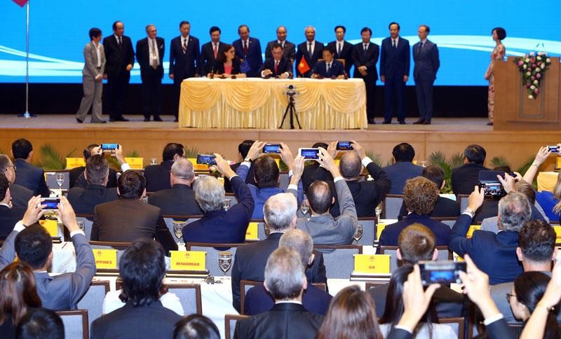 Những dấu ấn tại Lễ ký Hiệp định Thương mại và Bảo hộ đầu tư giữa Việt Nam và Liên minh châu Âu ảnh 8